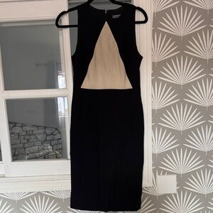 Classiques Entier Black and Cream Midi Dress